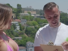 Badpak, Blond, Pijpbeurt, Sperma in gezicht, Hd, Biljart, Tatoeage, Nat