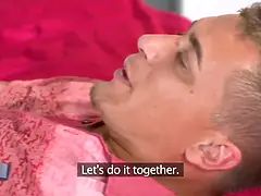 Blonde, Tir de sperme, En levrette, Femelle, Léchez, Seins naturels, Pov, Chatte