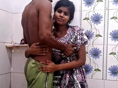 Cute Desi chick with a lovely smile is fucked in the bathroom