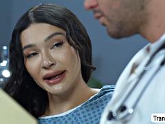 Trying my super hot doctors dick