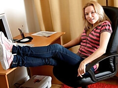 素人, アナル, ブロンド, オナニー, ショートヘア, ガリガリ, 一人, オッパイの