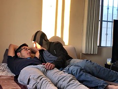 Leie, In den arsch, Blasen, Paar, Schwul, Handjob, Masturbation, Mexikanisch