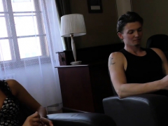 HUNT4K. Pretty brunette fucked by stranger to earn cash...