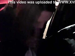 ブロンド, フェラチオ, 捕まる, のぞき穴, 公共, 妻