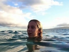 In den arsch, Strand, Fingern, Masturbation, Nackt, Pov, Muschi, Tätowierung