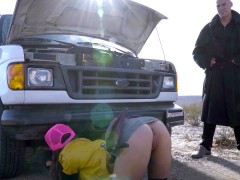 巨乳な, 車, ヒール, 母, アウトドア, スカート, ソフトコア, いじめ