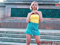 素人, ブロンド, ドイツ人, ハードコア, アウトドア, パーティ, ヤリマン, ティーン