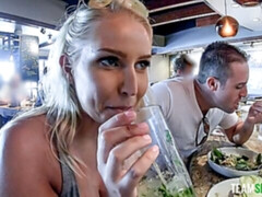 ベッドルーム, デカ尻, デカチン, デカパイ, ブロンド, フェラチオ, バック, 淫乱熟女