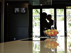 デカパイ, 黒人, 茶髪の, イく瞬間, 黒人, 異人種間, 淫乱熟女, 馬乗り