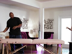 お尻, デカパイ, 黒人, 異人種間, オフィス, オイル, オマンコ, 濡れ