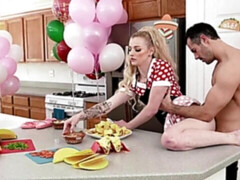 Beautiful blonde MILF Hyley Winters fucked in the face after hard sex