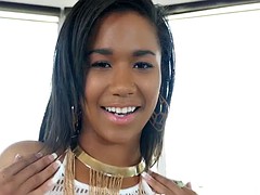 Negro, Mamada, Morena, Corrida, Ébano, Adolescente, Tetas, Juguetes