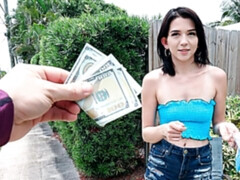 Arsch, Blasen, Braunhaarige, Hundestellung, Handjob, Im freien, Entkleiden, Titten