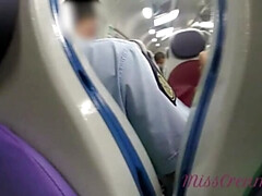 Enthousiasteling, Naakte man aangeklede vrouw, Flashing, Masturbatie, Buiten, Kut duiken, Trein, Bekijker