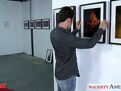 Sexy blonde mom Julia Ann gets big jugs fucked