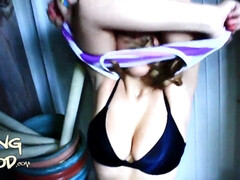 Gros cul, Gros seins, Sucer une bite, Plantureuse, Tir de sperme, Interracial, Seins naturels, Nénés