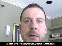 ベビーシッター, デカチン, ブロンド, 顔射, お金, 剃毛, ガリガリ, オッパイの