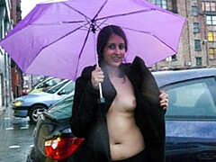 Enthousiasteling, Fetisj, Vingeren, Flashing, Hd, Klein, Openbaar, Tieten likken