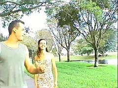 Creampie on a brunette classic