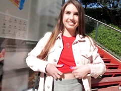 Amateur, Americano, Culo, Chica, Morena, Al aire libre, Público, Tetas