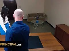 Hochschule, Kehlenfick, Handjob, Hd, Natürlichen titten, Büro, Tanga, Titten