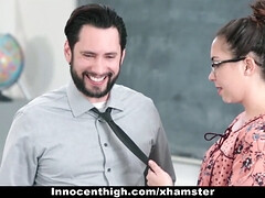 Watch InnocentHigh's Hot Schoolgirl Geneva King Get Naughty and Get Out of Trouble