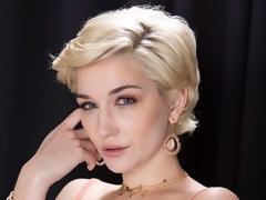 Rubia, Mamada, Estilo perrito, Pajear, Tetas naturales, Coño, Cabello corto, Tetas