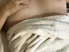 Asiatisch, Blasen, Geschnappt, Betrug, Schwanz, Masturbation, Ablutschen, Ehefrau