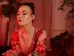 Frau, Fetisch, Japanische massage, Massage, Öl, Pov, Solo, Titten