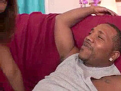 デカチン, 黒人, フェラチオ, 茶髪の, イく瞬間, 毛深い, ティーン