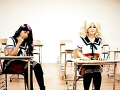 Большая жопа, Поцелуи, Лизание, Белье, Мастурбация, Киски, Бритые, Сиськи