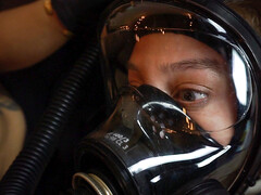 Tied-up chick gets her cunt teased in this homemade performance