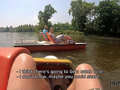 Watch as this lucky guy pays a stunning MILF for his pleasure in Hunt4K