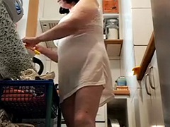 Nana, Noire, Rondelette, Noir ébène, Poilue, Lingerie, Mature, Épouse