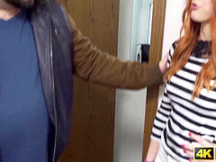 sandy-haired 18yo railing big dick after sold by boyfriend