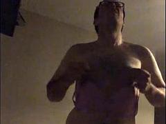 From straight man to man wearing panty. Ride lucky dildo