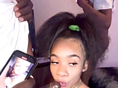 Amateur, Grosse bite, Noire, Sucer une bite, Gorge profonde, Queue, Hard, Hôtel