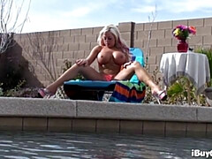 18 años, Tetas grandes, Rubia, Tetona, Sexo duro, Lencería, Público, Solo