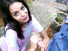 Mamada, Morena, Manoseada, Latina, Al aire libre, Pov, Público, Montar