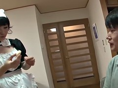 アジア人, 美人, 日本人, メイド, オナニー, 一人