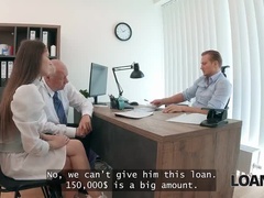 Petite Czech Mina K Medina Seduces Boss for Loan in Hot Office Fuck