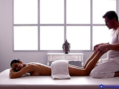 フェラチオ, 茶髪の, バック, なめる, マッサージ, オマンコ, オッパイの