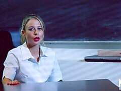 デカ尻, デカチン, ブロンド, フェラチオ, バック, 淫乱熟女, 教師