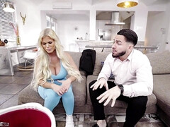 Grote mammen, Blond, Pijpbeurt, Rondborstig, Sperma shot, Handbeurt, Hardcore, Moeder die ik wil neuken