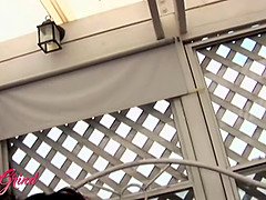お尻, 舐める尻, 茶髪の, 黒人, 指いじり, なめる, ペニスバンド, オッパイの