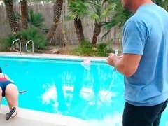 デカ尻, フェラチオ, 口内発射, イく瞬間, オナニー, 自然山雀, ストリッピング, ティーン
