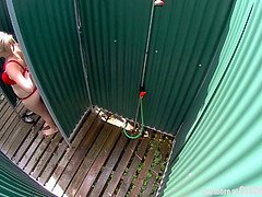 Enthousiasteling, Grote mammen, Blond, Tsjechisch, Hd, Buiten, Alleen, Bekijker