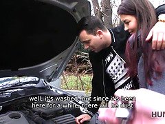 素人, 浮気する, チェコ, お金, ハメ撮り, 公共, ティーン, 妻