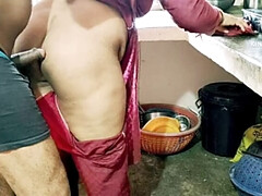 デカチン, ハードコア, 自家製, インド人, 日本人, キッチン, 熟年, 義母
