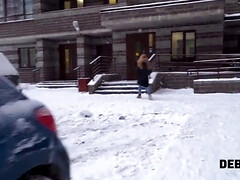 18, バック, Hd, お金, ラフ, ロシア人, 息子, ティーン